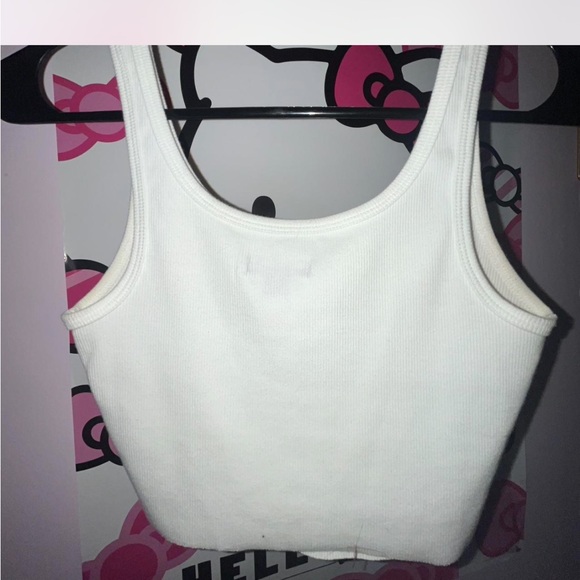 Wild Fable White Ribbed Tank Top - Picture 2 of 4